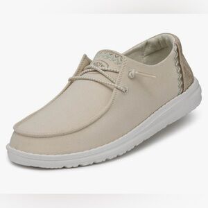 Hey Dude Wendy Rise Loafers style Chambray Sandshell